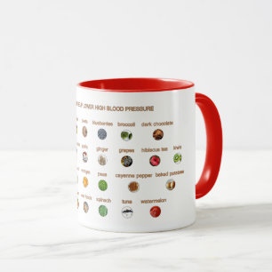 Mug 30 Aliments sains pour aider à réduire l'hyperte