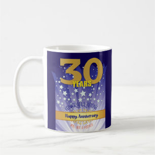 Mug 30 ans CUSTOM Recovery Anniversaire Bold Numeral