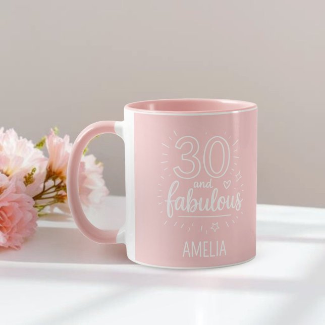 Mug 30 ans et Incroyable Doodle Joyeux 30ème Anniversa (Créateur téléchargé)