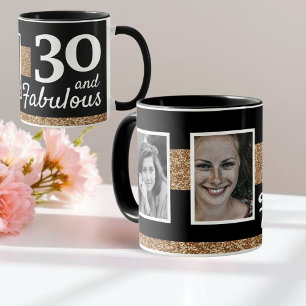 Mug 30 et Fabulous Gold Parties scintillant 2 Photo 30