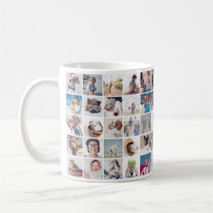 Mug 30 photos personnalisées Famille moderne et animal