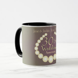 Mug 30e/12e anniversaire de perles