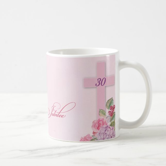 Mug 30e anniversaire de la vie religieuse Nonne cathol (Droite)