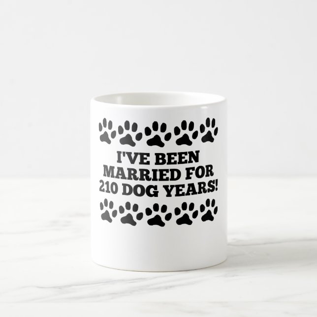 Mug 30ème Années de chien d'anniversaire (Centre)