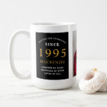 Mug 30th Birthday 1995 Black Gold Ajouter Nom Photo Gr<br><div class="desc">Une énorme tasse photo en noir et or pour ces gens spéciaux. Customisez facilement le texte et la photo en utilisant le modèle fourni. Une partie de la gamme de normes d'établissement.</div>