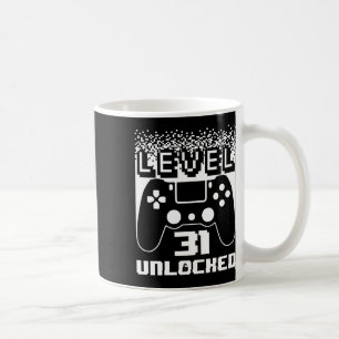 Mug 31e Anniversaire Pour Homme Niveau 31 Jeu Déverrou