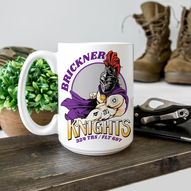 Mug 324 Chevaliers Air Force BMT Graduation Cadeau per (324 TRS Knights Air Force Basic Military Training Graduation custom coffee mug gift Airman, mom, dad)
