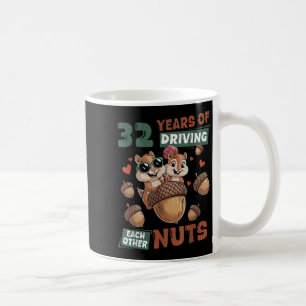 Mug 32e anniversaire de Mariage 32 ans jumelé