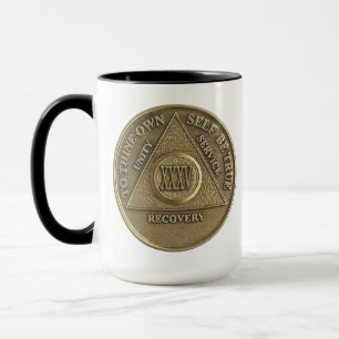 Mug 35 ans NOM PERSONNALISÉ Sober Coin Anniversaire