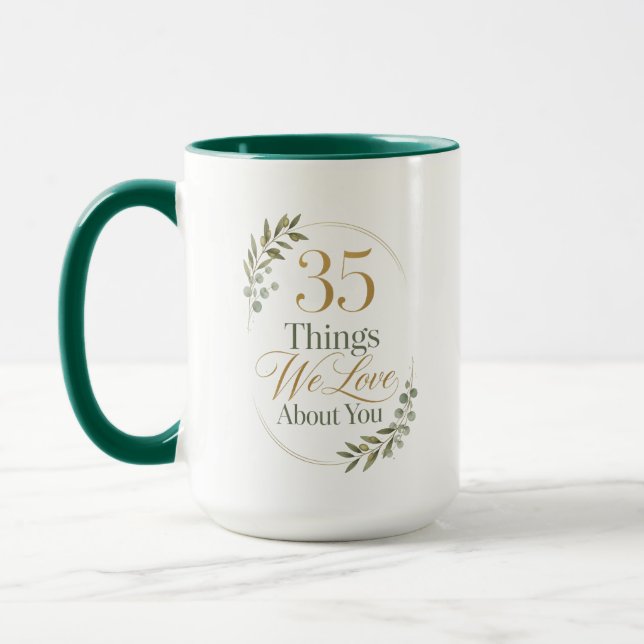 Mug 35 choses que j'aime chez ma femme (Gauche)