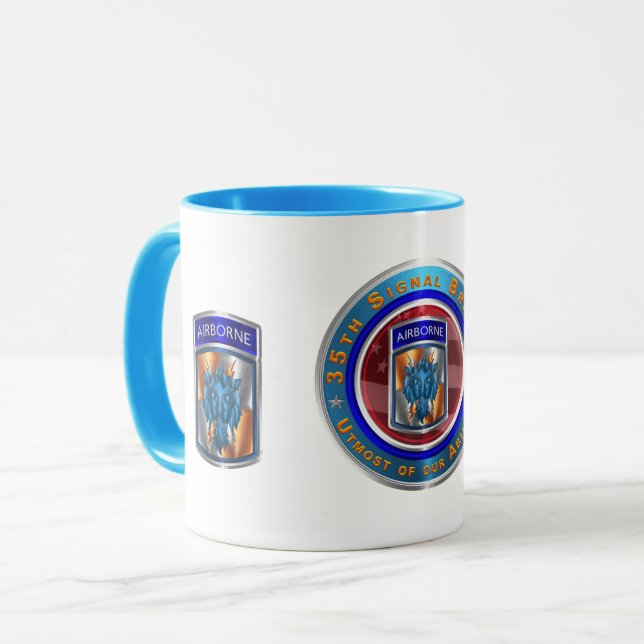 Mug 35e brigade de transmissions aéroportées (Devant gauche)