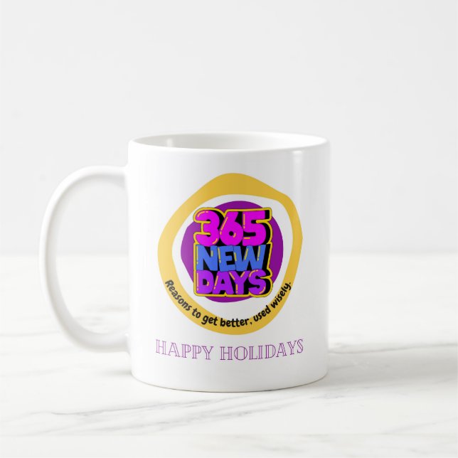 Mug 365 nouveaux jours, raisons de s'améliorer, utilis (Gauche)