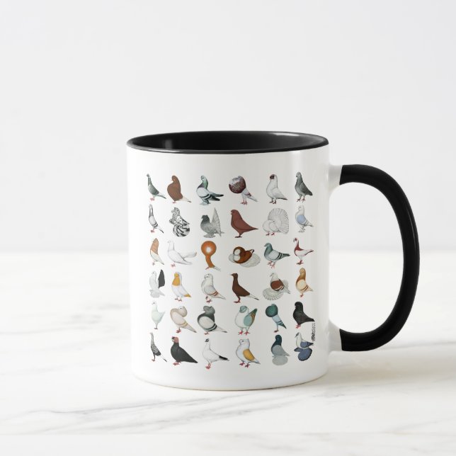 Mug 36 races de pigeon (Droite)