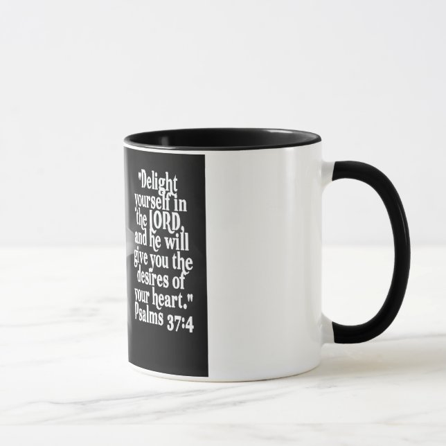 MUG 37:4 PRÉFÉRÉ DE PSAUME D'ÉCRITURE SAINTE DE BIBLE (Droite)