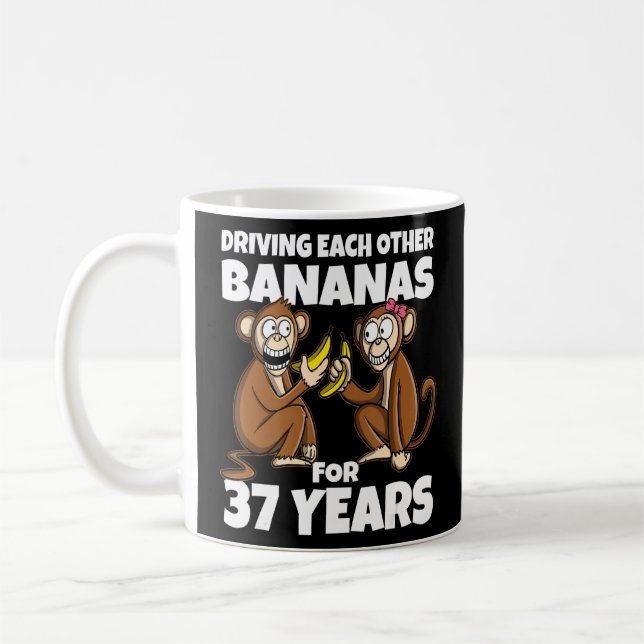Mug 37e anniversaire de Mariage se conduisant mutuelle (Gauche)