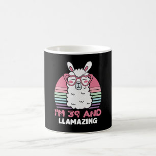 Mug 39 ans Anniversaire lamazing 39e anniversaire Llam
