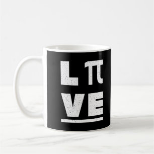 Mug 3.14 Amour Et Vivre Vintage Détruit Joyeux Jour Pi