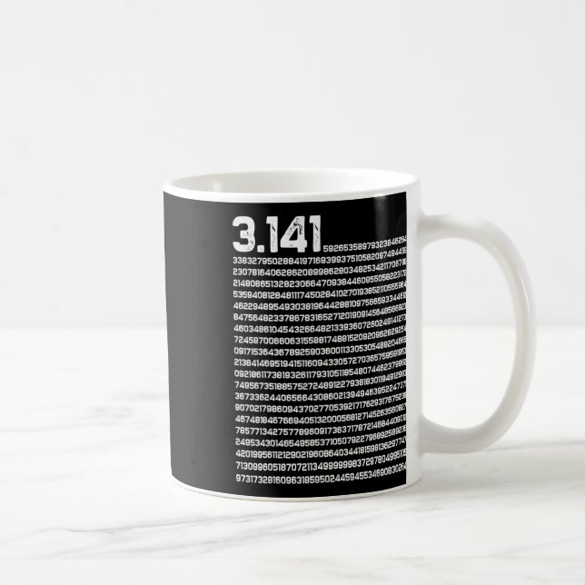 Mug 3.14 Mathématiques Jour Pi Nombre irrationnel Pi (Droite)