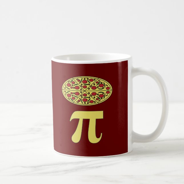 Mug 3.14 Pizza Pie Pi Pun Amusant Math Plaisanterie (Droite)