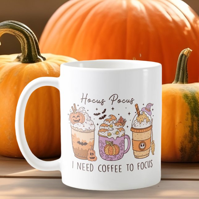 Mug 3 Café Halloween rétro, Hocus pocus Frapuccino (Créateur téléchargé)