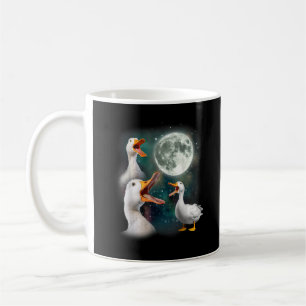 Mug 3 Canards Hurle À La Lune Drôle Bizarre Maudit Can