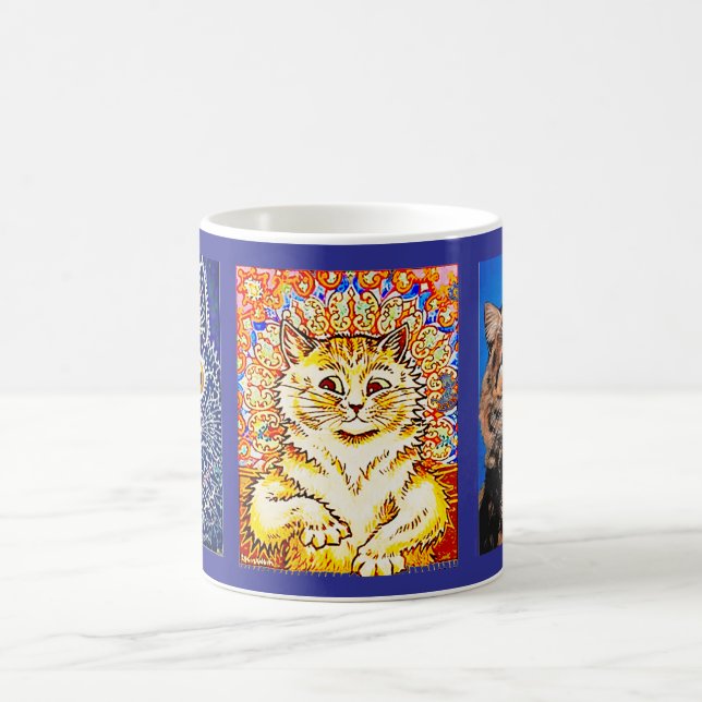 Mug 3 chats d'art par Louis Wain,  (Centre)