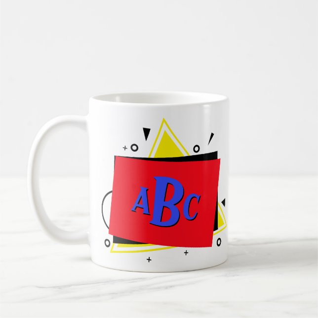 Mug 3 Couches géométriques Monogrammes de la lettre in (Gauche)