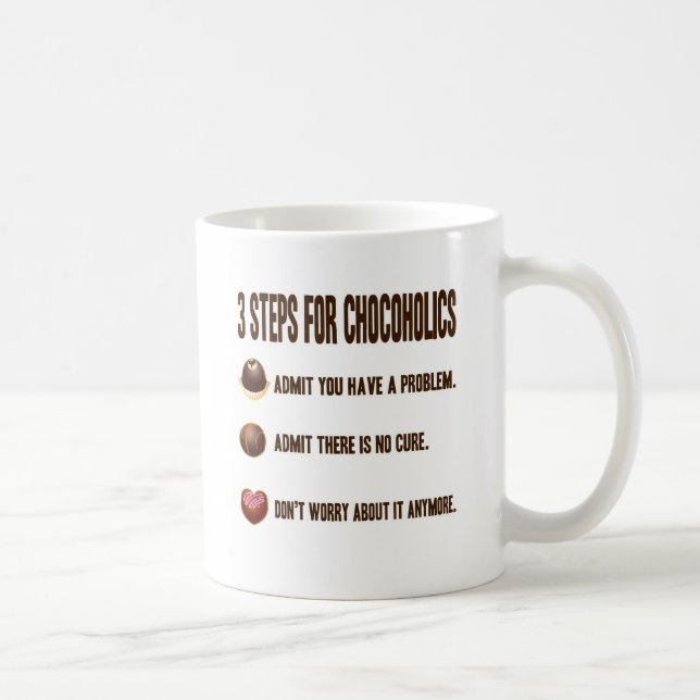 MUG 3 ÉTAPES POUR DES ACCROS DU CHOCOLAT (Droite)