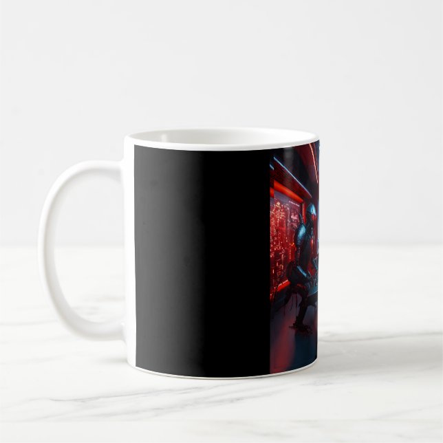 Mug 3 humanoïdes noirs à visage de cafard avec les yeu (Gauche)