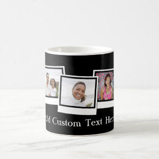 Mug 3 images instantanées rétroactives Couleur personn