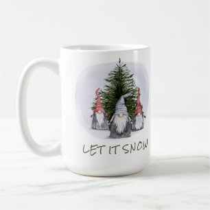 Mug 3 lutins de Noël Laissez neige