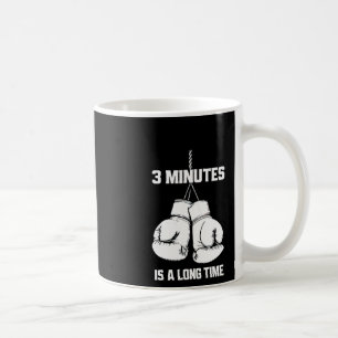 Mug 3 minutes c'est long drôle boxe kickboxing B