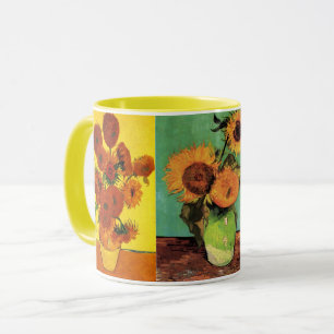 Mug 3 peintures Vintages Van Gogh Sunflower