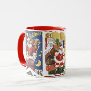 Mug 3 Pères Noël vintage de La Nuit avant Noël