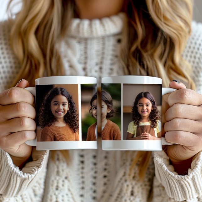 Mug 3 Photo de classe Portrait  (3-photo mug)
