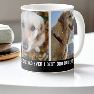 Mug 3 Photo Meilleur Chien Papa Jamais