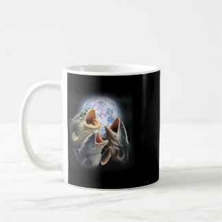Mug 3 poissons-chats hurlements à la lune drôle de pêc