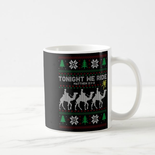 Mug 3 Sages Ce Soir Nous Chevauchons Noël  (Droite)