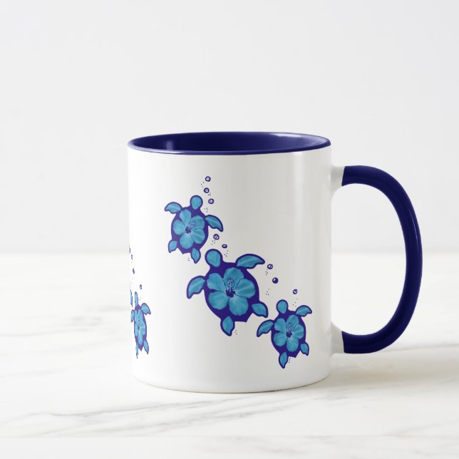 Mug 3 tortues bleues de Honu (Droite)