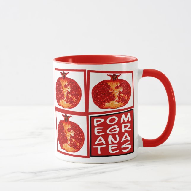 Mug 3 tranches de Grenade Art Déco (Droite)
