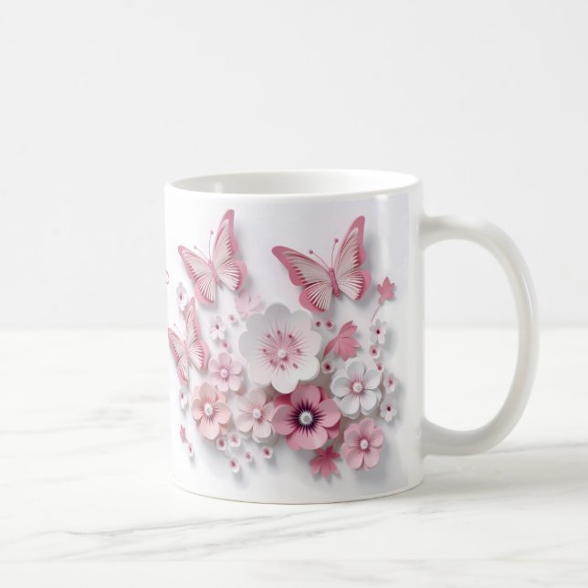 Mug 3D-Blush-Bloom-Papillon-Rêve (Droite)
