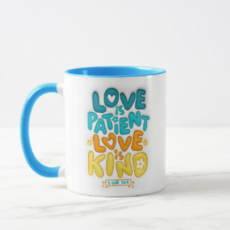 Mug 3D Inflated L'amour est patient, l'amour est bon P