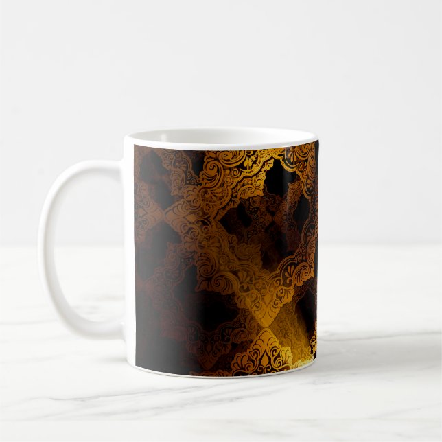 Mug 3D islamique : Arrière - plan du Festival du Ramad (Gauche)