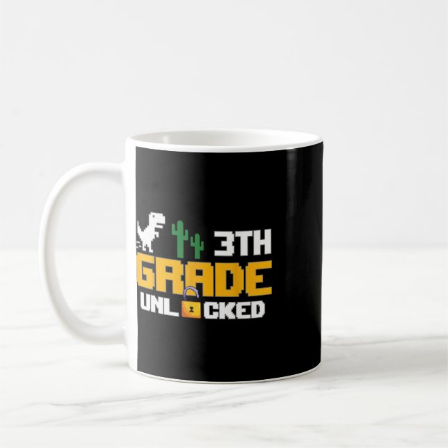 Mug 3e année débloquée dinosaure drôle jeu vidéo Ck à (Gauche)