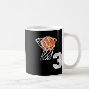 Mug 3e anniversaire Basketball 3 ans Garçons Enfant