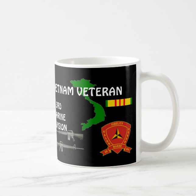Mug 3e Division du ruban marin Vieux-Vietnam : Les caf (Droite)