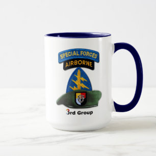 Mug 3e Groupe des forces spéciales Berets verts Vis de