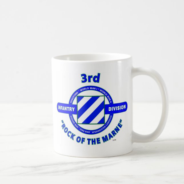 Mug 3ème DIVISION d'INFANTERIE " ROCHE De la MARNE " (Droite)