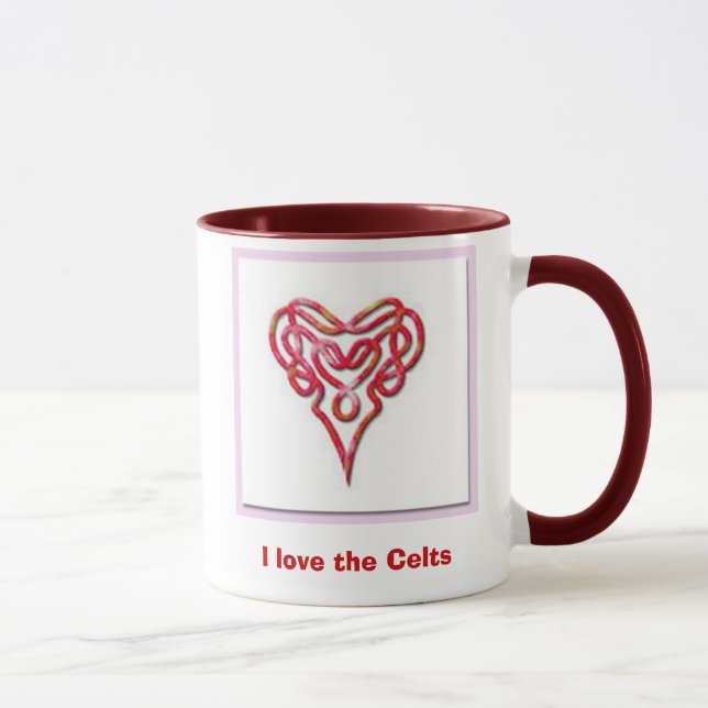 Mug 4009_celtic-heart, j'aime les Celts (Droite)