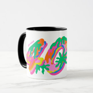 Mug 404 Coded Drip Typographie PNG | Fonte Colorée Fon